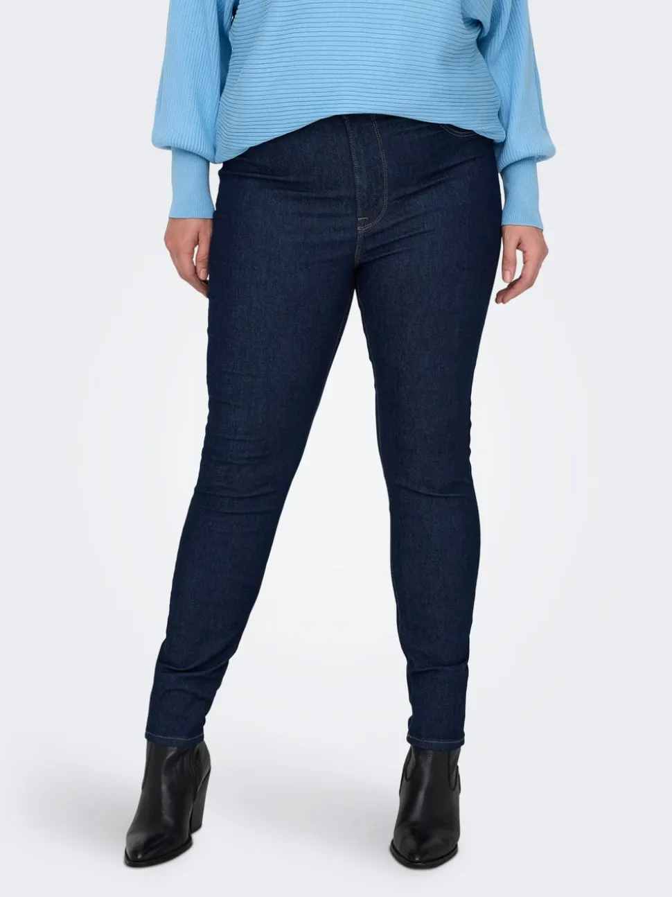 CARMILA-IRIS Taille haute Skinny Fit Longueur cheville Jeans