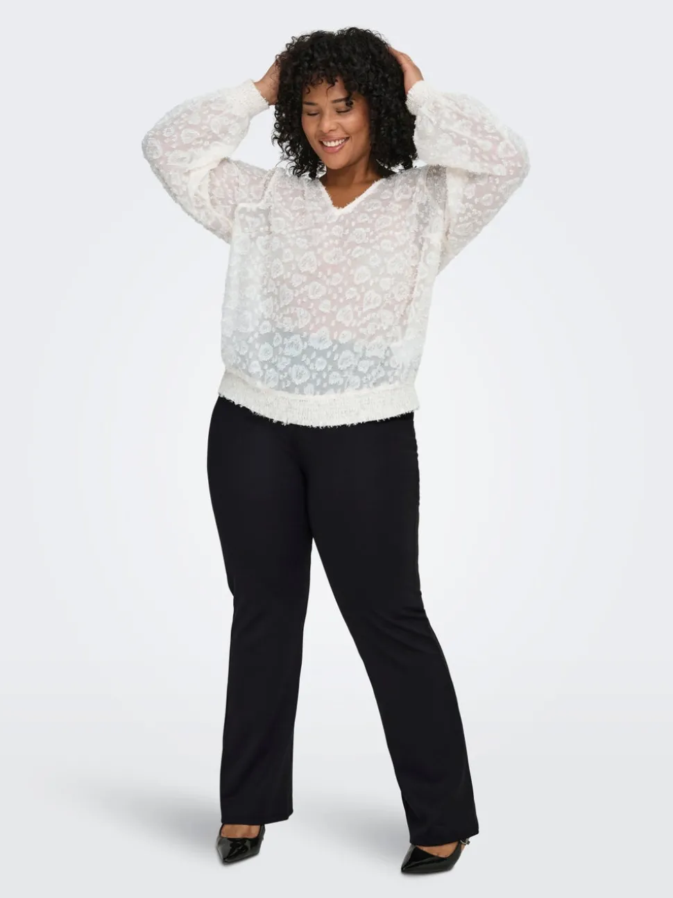 CARPEVER Flared Fit Pantalon