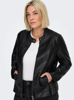 CARROBBER Veste en simili cuir
