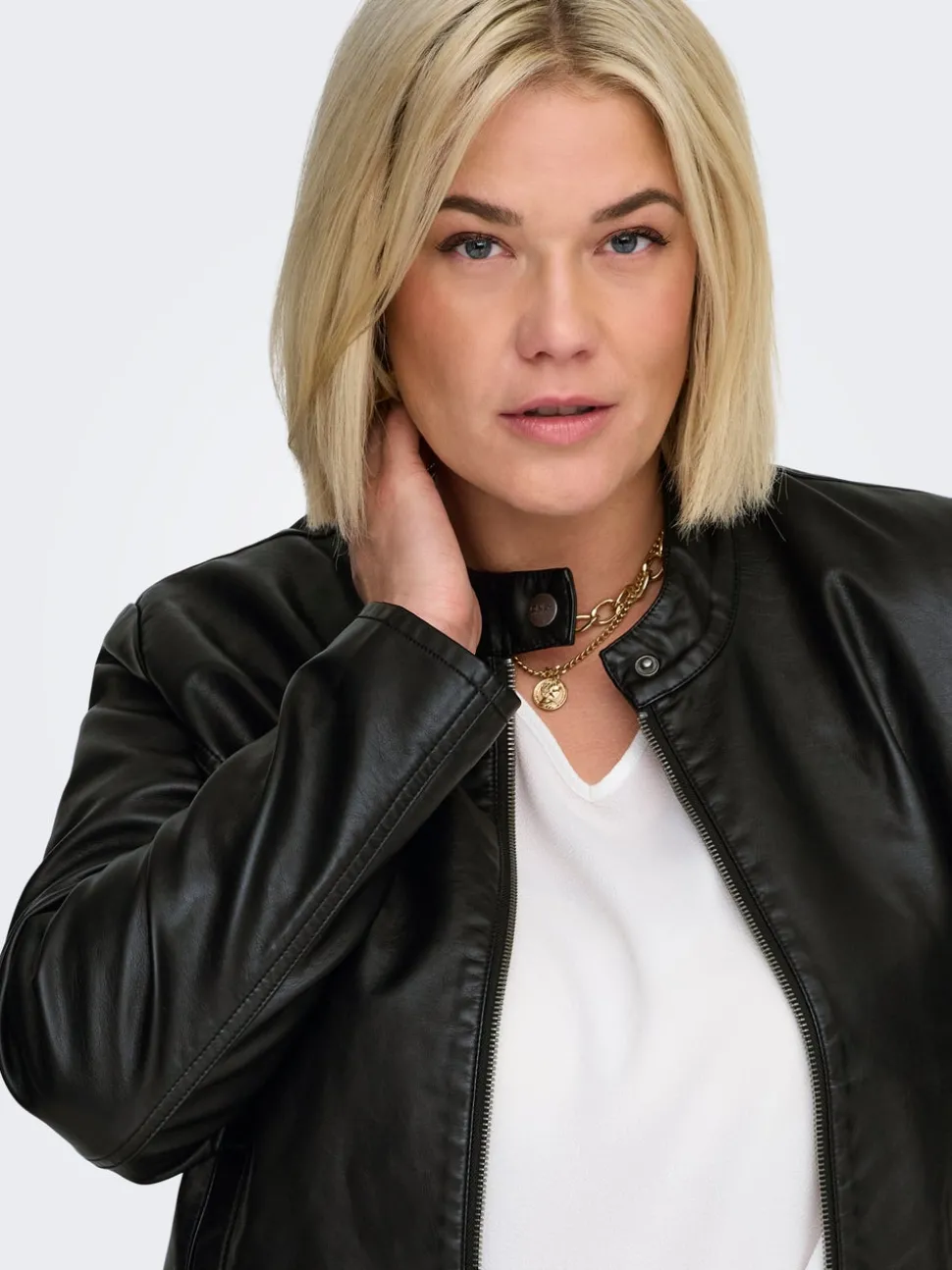 CARROBBER Veste en simili cuir