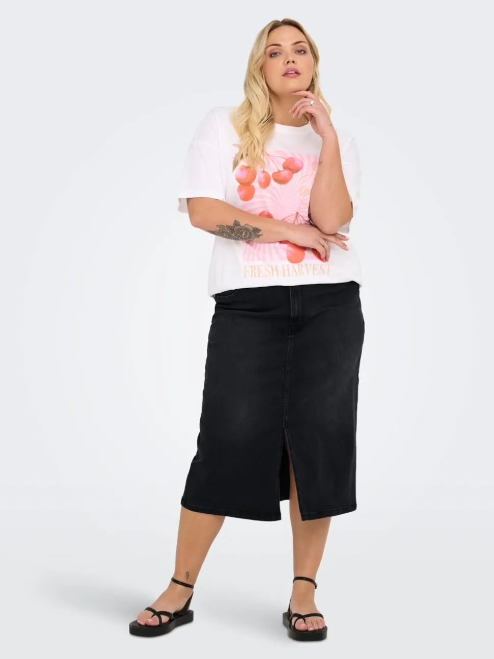 CARROSE Jean Jupe en denim Jupe midi