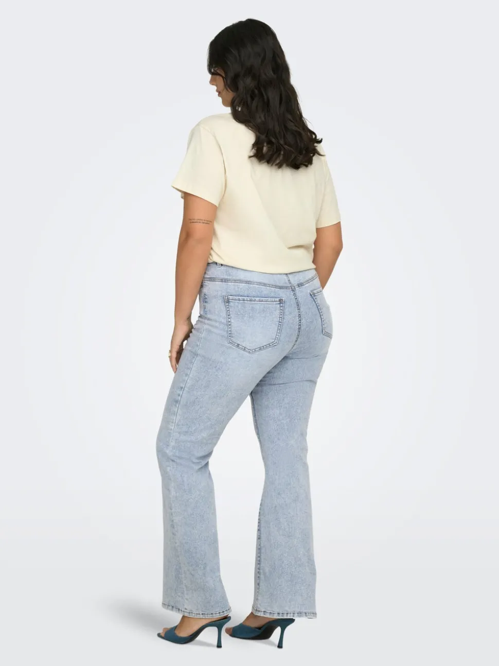 CARROSE Taille haute Retro Flared Fit Jeans