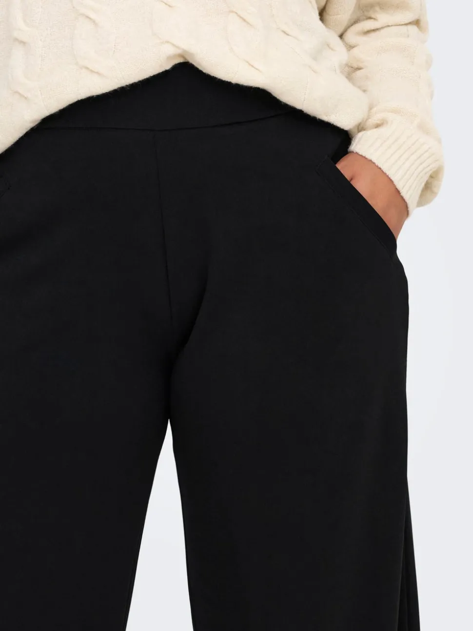 CARSANIA Regular Fit Pantalon à jambe large