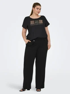 CARSANIA Regular Fit Pantalon à jambe large
