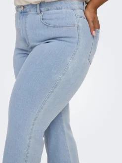 CARSNOW Taille haute Straight Fit Jeans