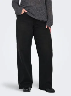 CARSNOW Taille haute Wide Leg Fit Jeans