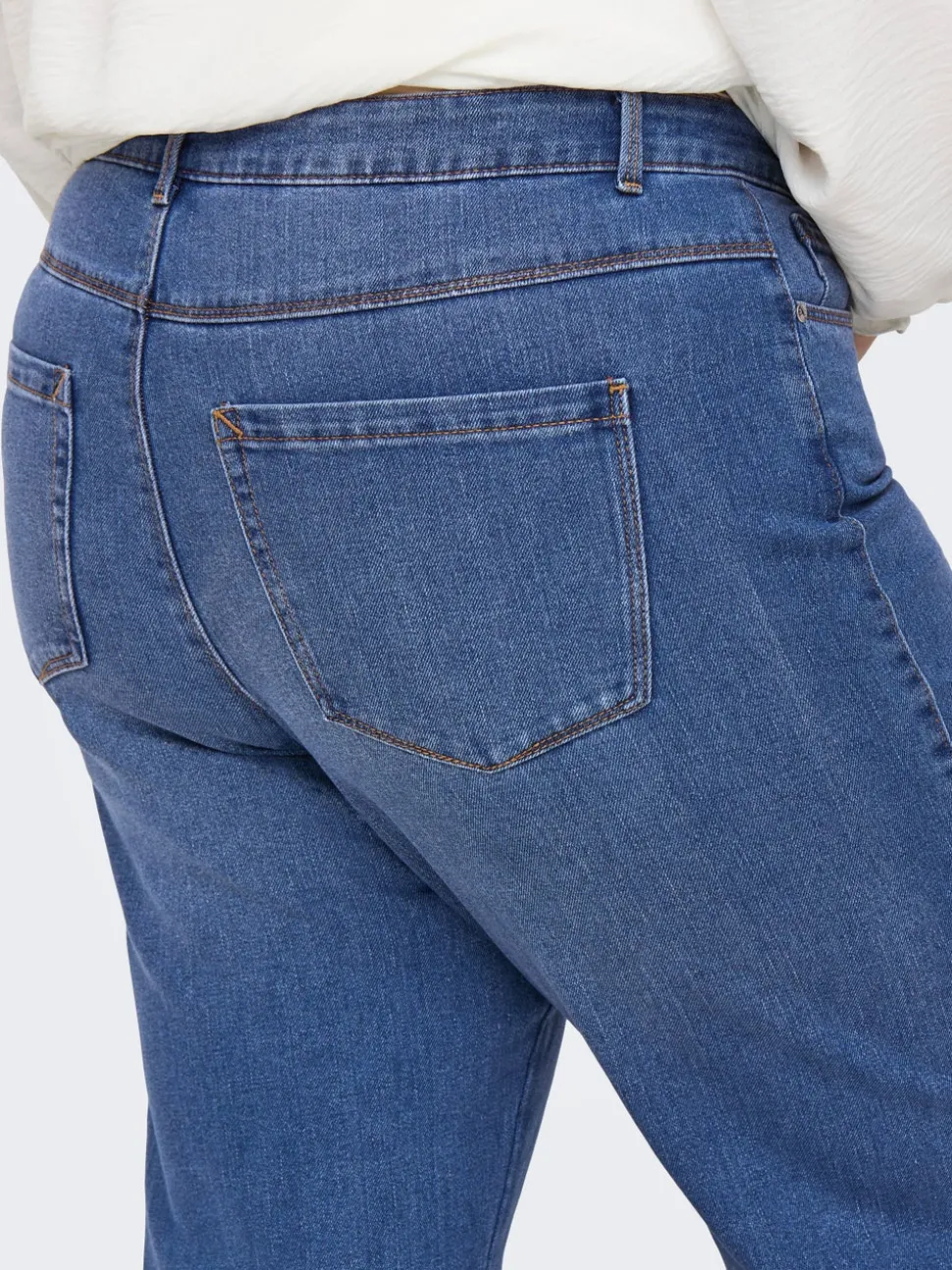 CARSNOW Taille haute Wide Leg Fit Jeans