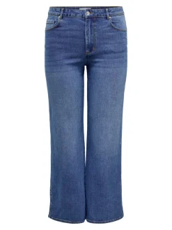 CARSNOW Taille haute Wide Leg Fit Jeans