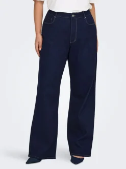 CARSNOW Taille haute Wide Leg Fit Jeans