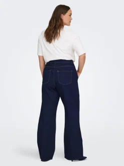 CARSNOW Taille haute Wide Leg Fit Jeans