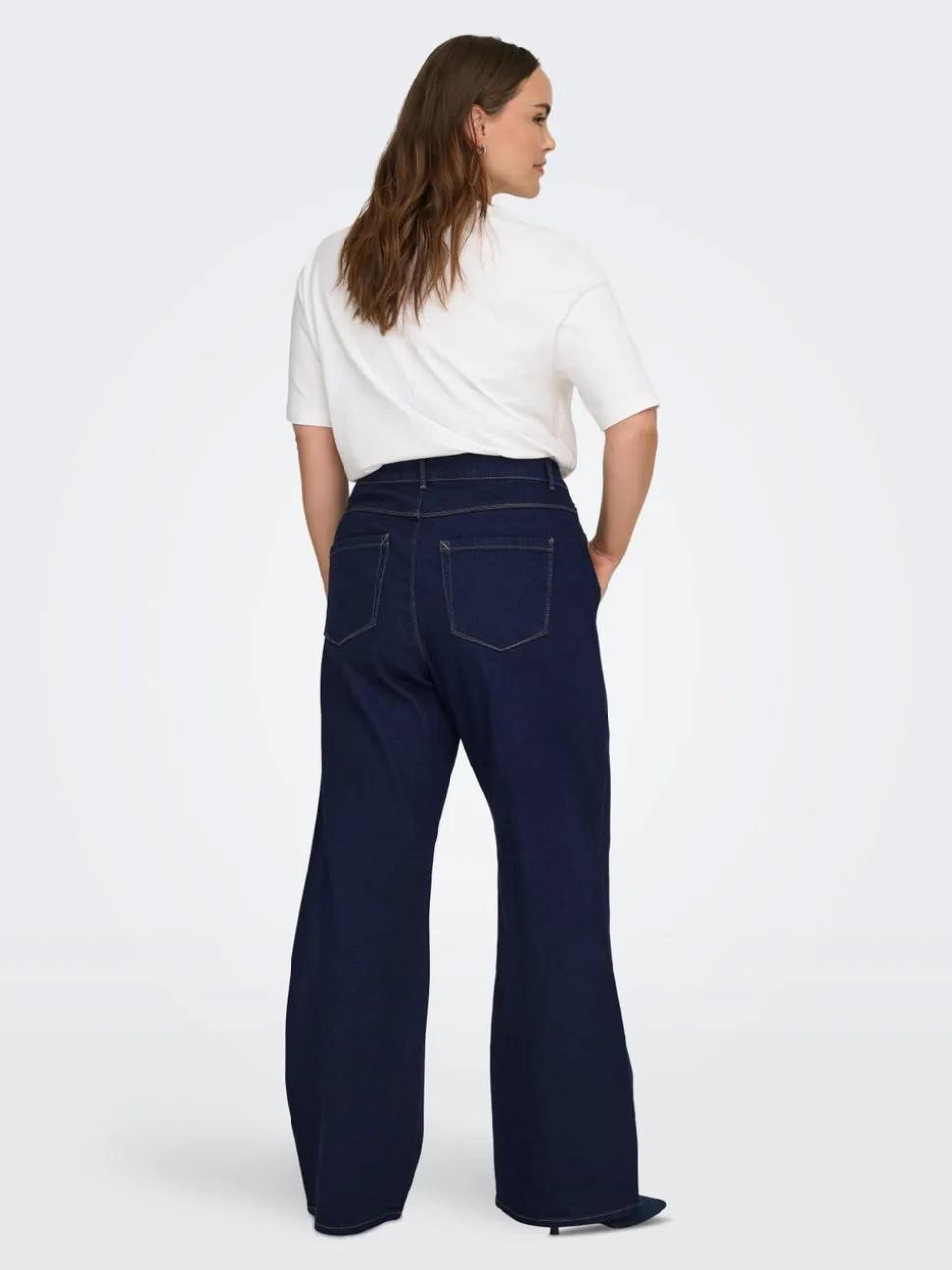 CARSNOW Taille haute Wide Leg Fit Jeans