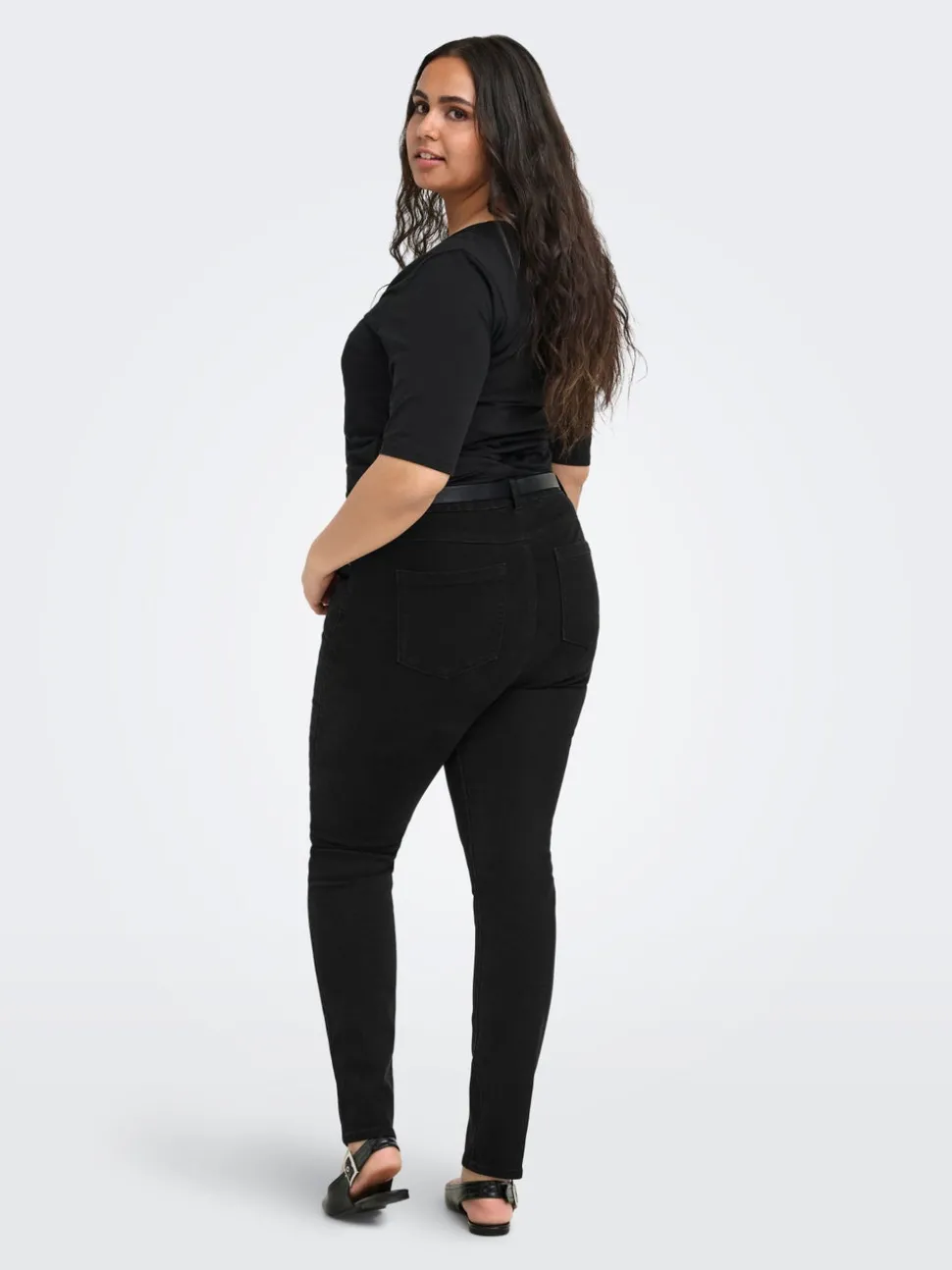 CARSNOW Taille très haute Skinny Fit Jeans
