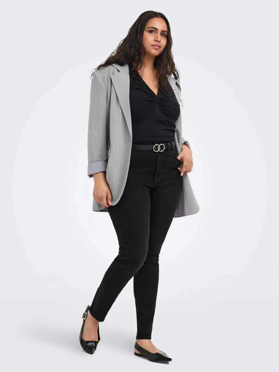 CARSNOW Taille très haute Skinny Fit Jeans