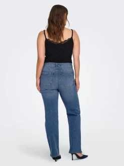 CARSNOW Taille haute Straight Fit Jeans