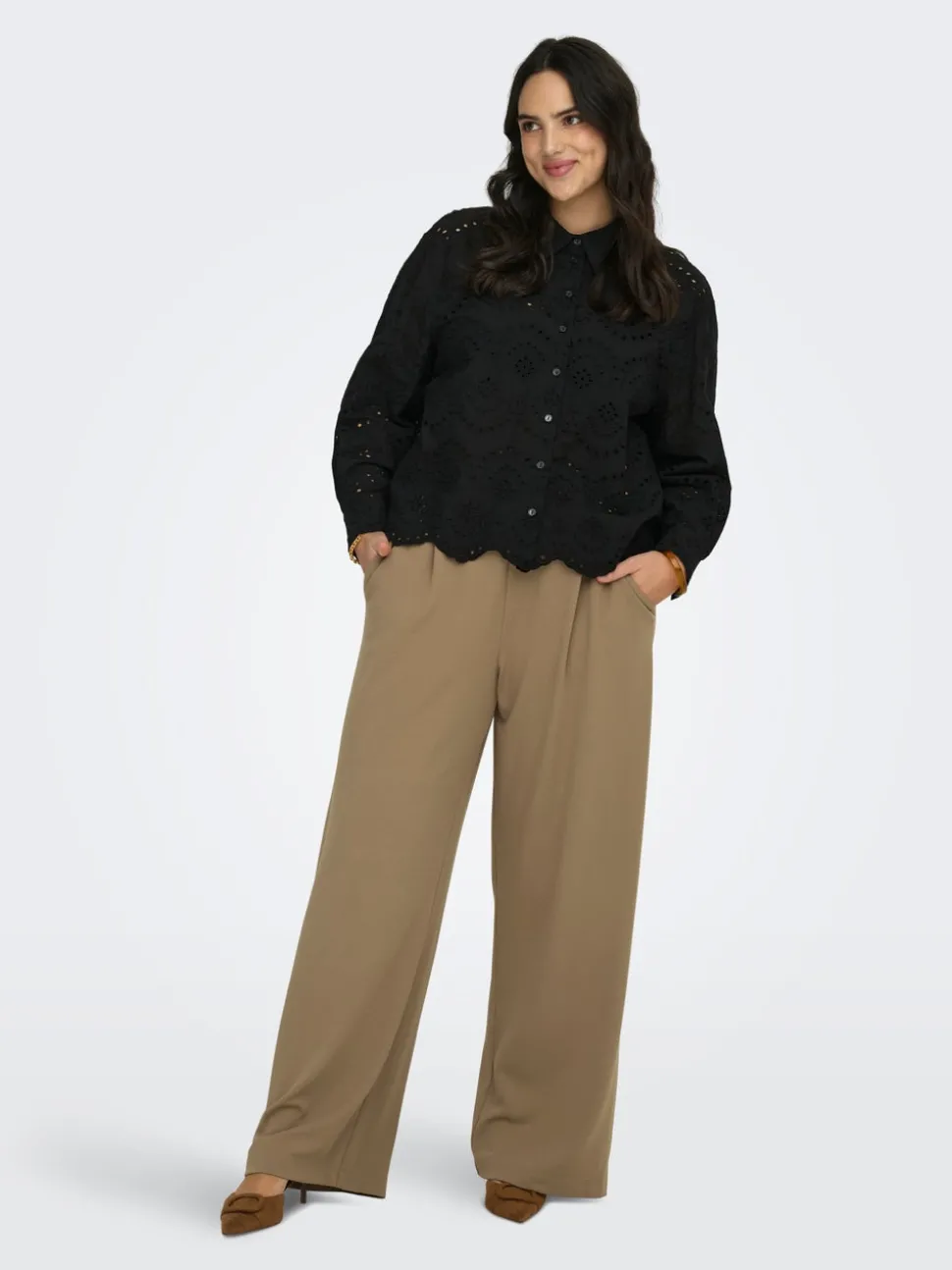 CARSTILLA Regular Fit Pantalon à jambe large