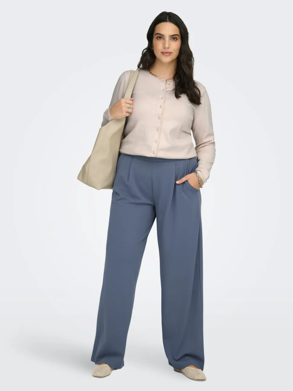 CARSTILLA Regular Fit Pantalon à jambe large