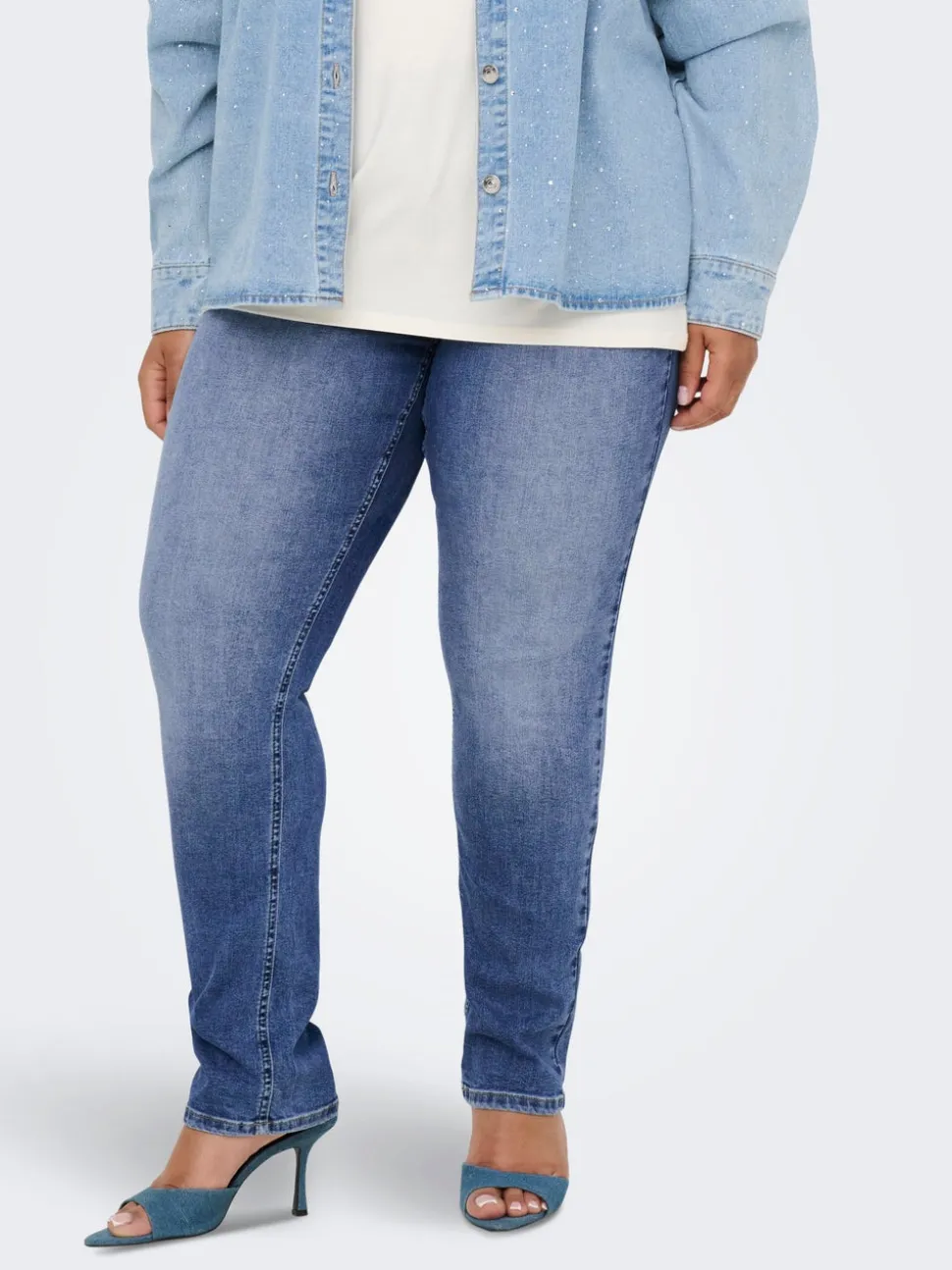 CARSUI Taille moyenne Slim Fit Jeans