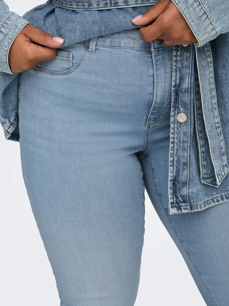 CARTHUNDER Taille moyenne Skinny Fit Jeans