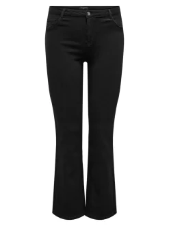 CARTHUNDER Taille moyenne Flared Fit Jeans