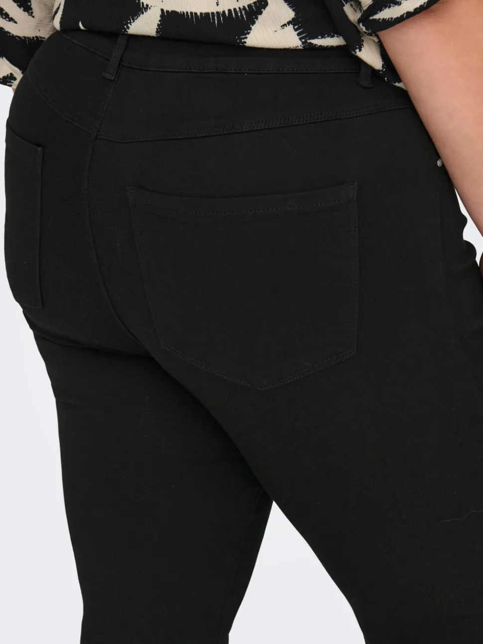 CARTHUNDER Taille moyenne Flared Fit Jeans