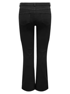 CARTHUNDER Taille moyenne Flared Fit Jeans