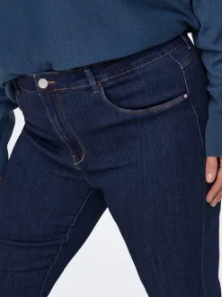 CARTHUNDER Taille moyenne Flared Fit Jeans