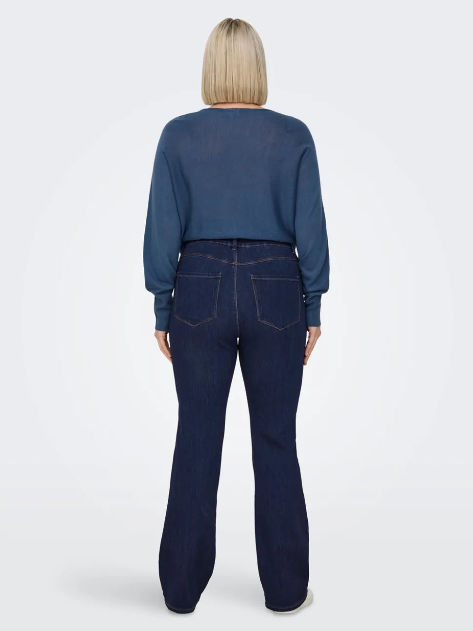CARTHUNDER Taille moyenne Flared Fit Jeans