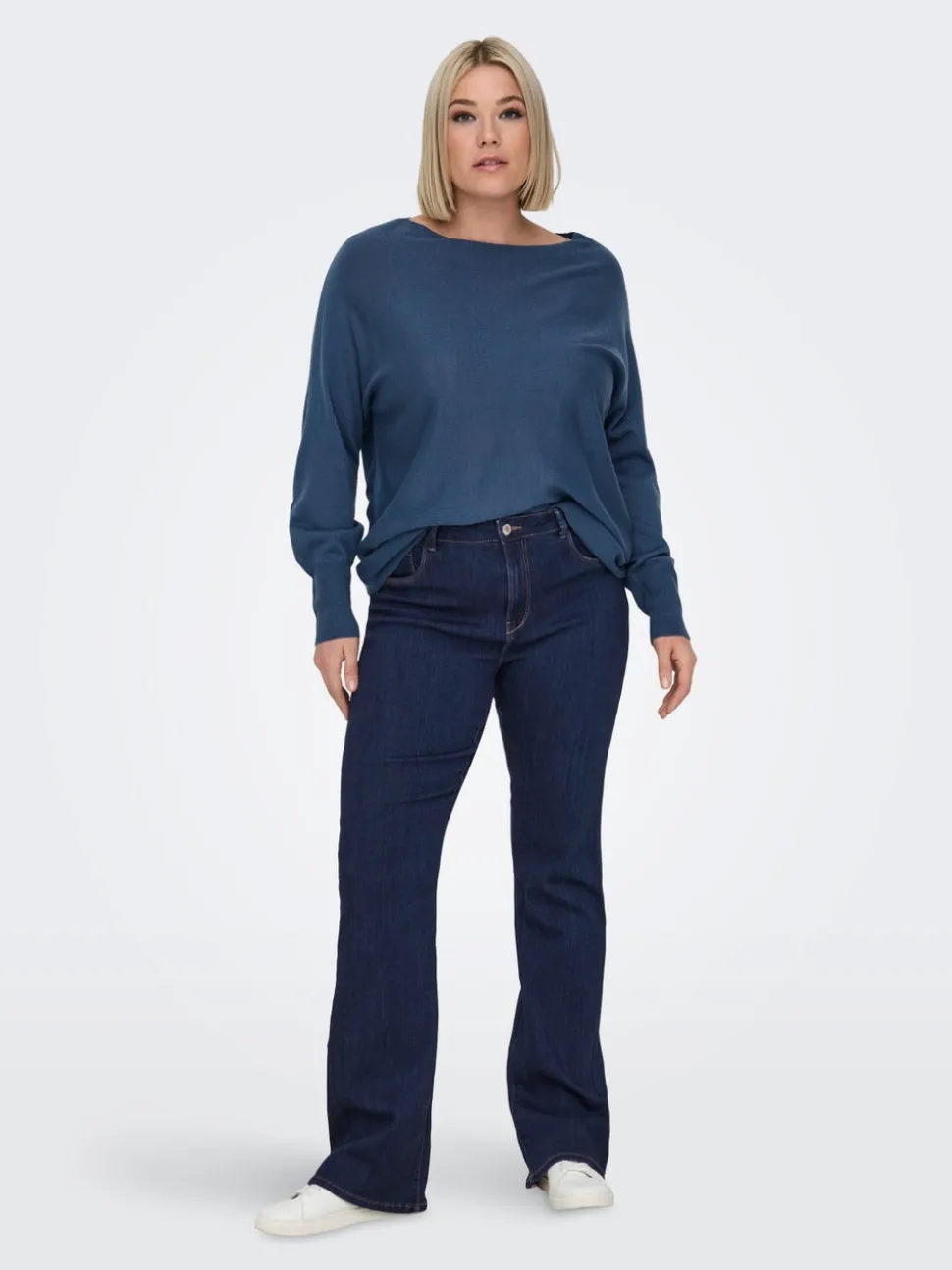 CARTHUNDER Taille moyenne Flared Fit Jeans