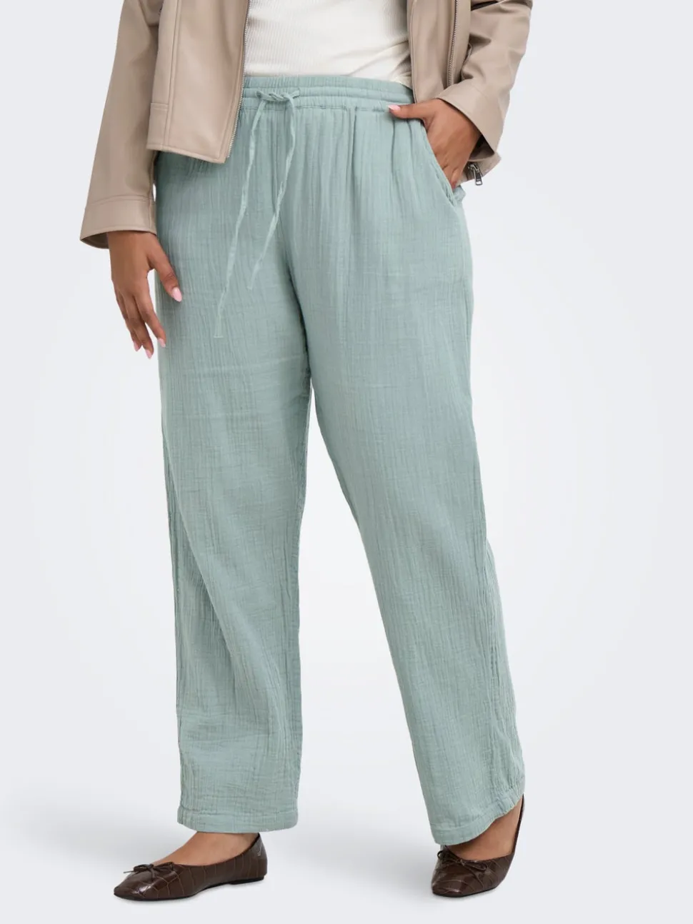 CARTHYRA Comfort Fit Pantalon à jambe large