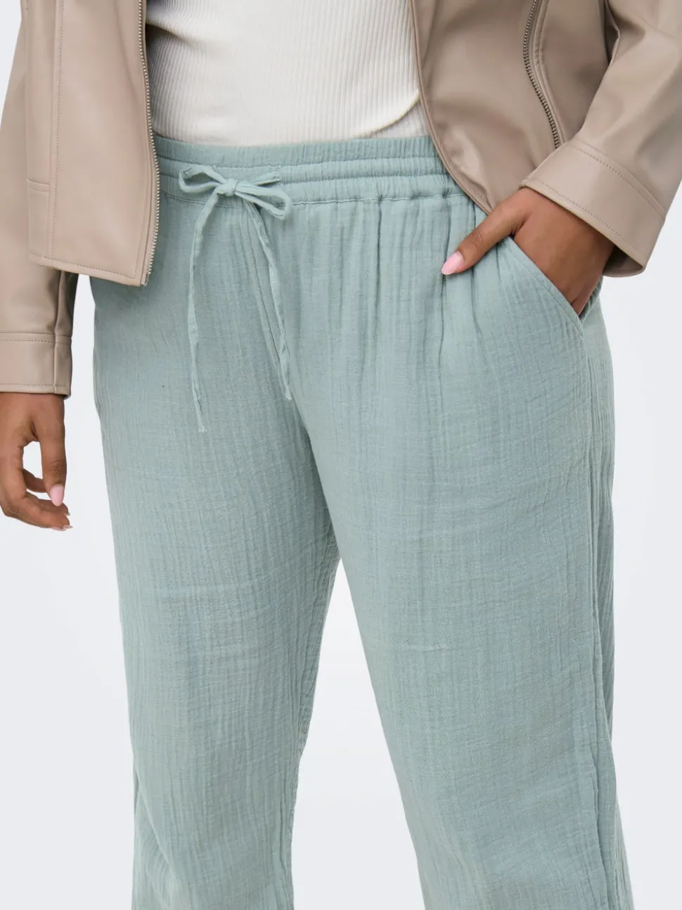 CARTHYRA Comfort Fit Pantalon à jambe large