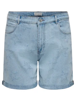 CARVEGA Taille haute Loose Fit Short en denim