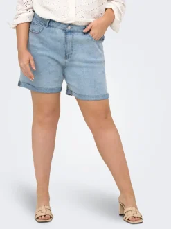 CARVEGA Taille haute Loose Fit Short en denim