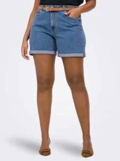 CARVEGA Taille haute Regular Fit Short en denim