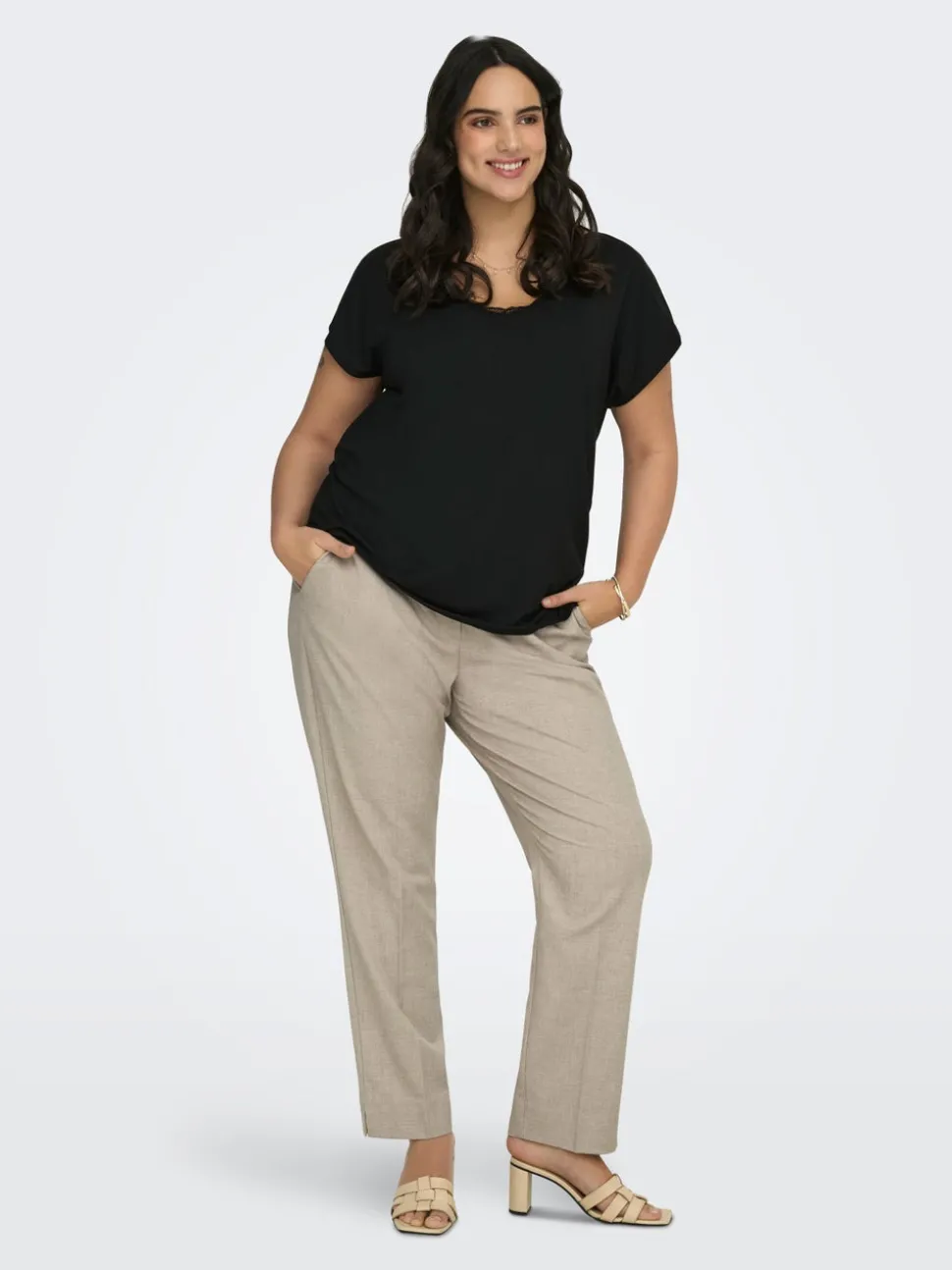 CARVERONICA-ELLY Slim Fit Pantalon