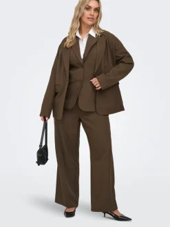 CARVICTORIA Wide Leg Fit Pantalon de tailleur