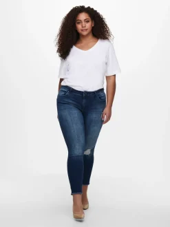 CARWILLY Taille classique Skinny Fit Longueur cheville Jeans