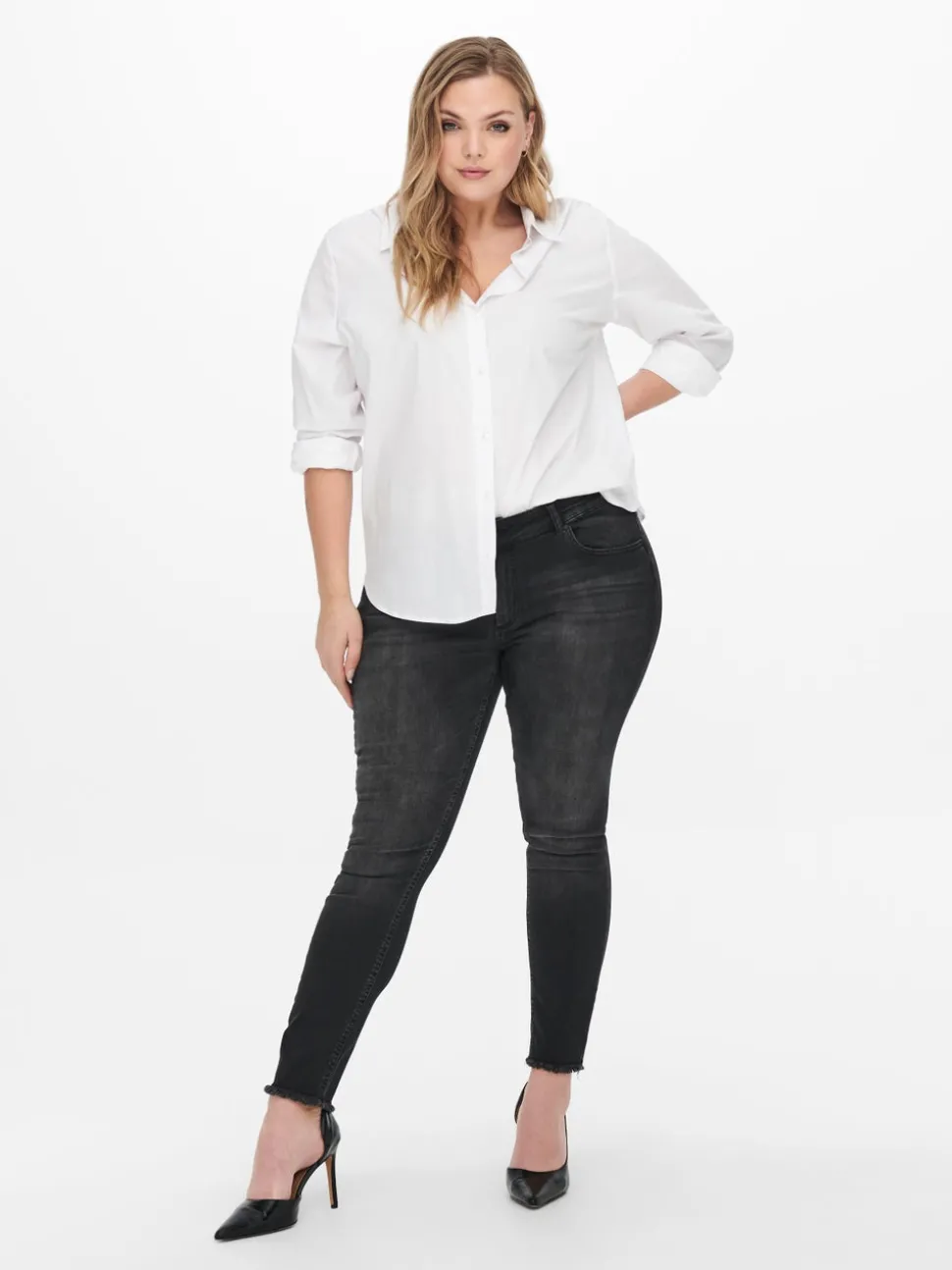 CARWILLY Taille classique Skinny Fit Longueur cheville Jeans