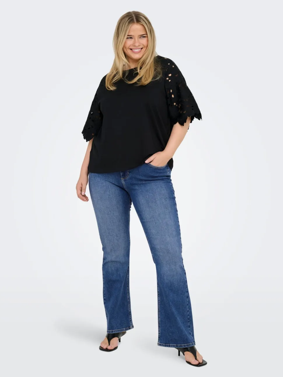 CARWILLY Taille haute Flared Fit Jeans