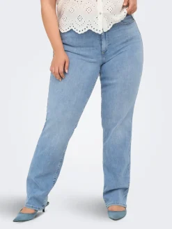 CARWILLY Taille haute Straight Fit Jeans