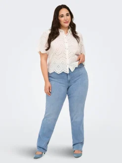 CARWILLY Taille haute Straight Fit Jeans