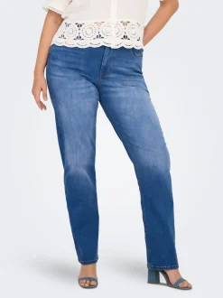 CARWILLY Taille haute Straight Fit Jeans