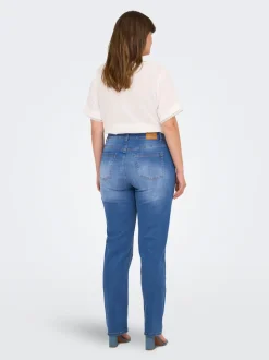 CARWILLY Taille haute Straight Fit Jeans