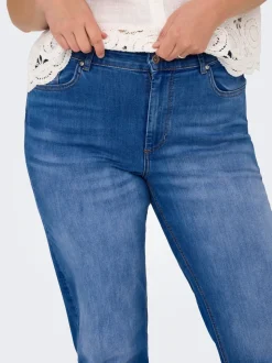 CARWILLY Taille haute Straight Fit Jeans