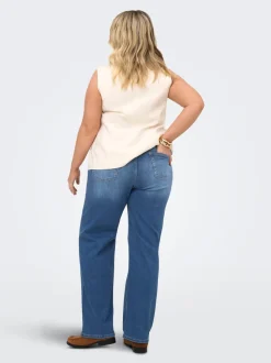 CARWILLY Taille haute Wide Leg Fit Jeans