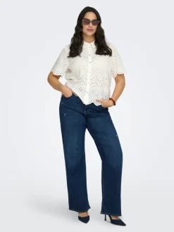 CARWILLY Taille haute Wide Leg Fit Jeans