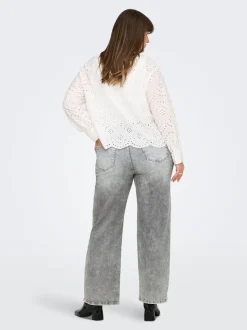 CARWILLY Taille haute Wide Leg Fit Jeans