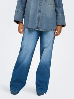 CARWILLY Taille haute Wide Leg Fit Jeans