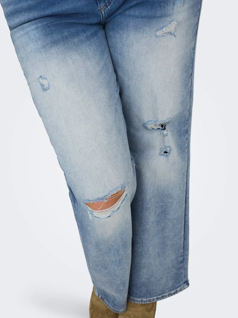 CARWILLY Taille haute Wide Leg Fit Jeans