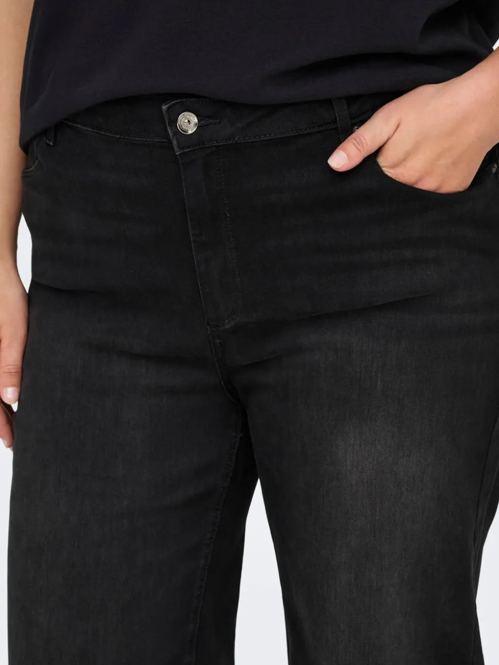 CARWILLY Taille haute Wide Leg Fit Jeans