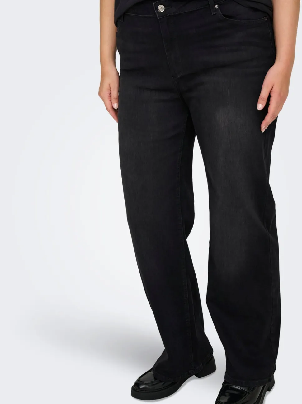 CARWILLY Taille haute Wide Leg Fit Jeans